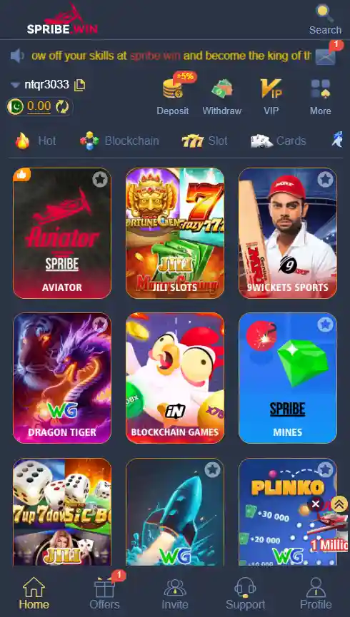 Spribe win game screenshot image.