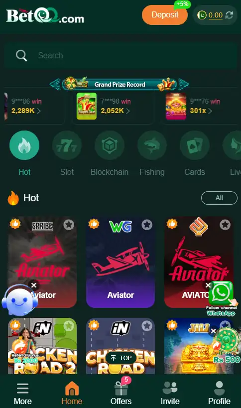 Betqq Game official screenshot image.