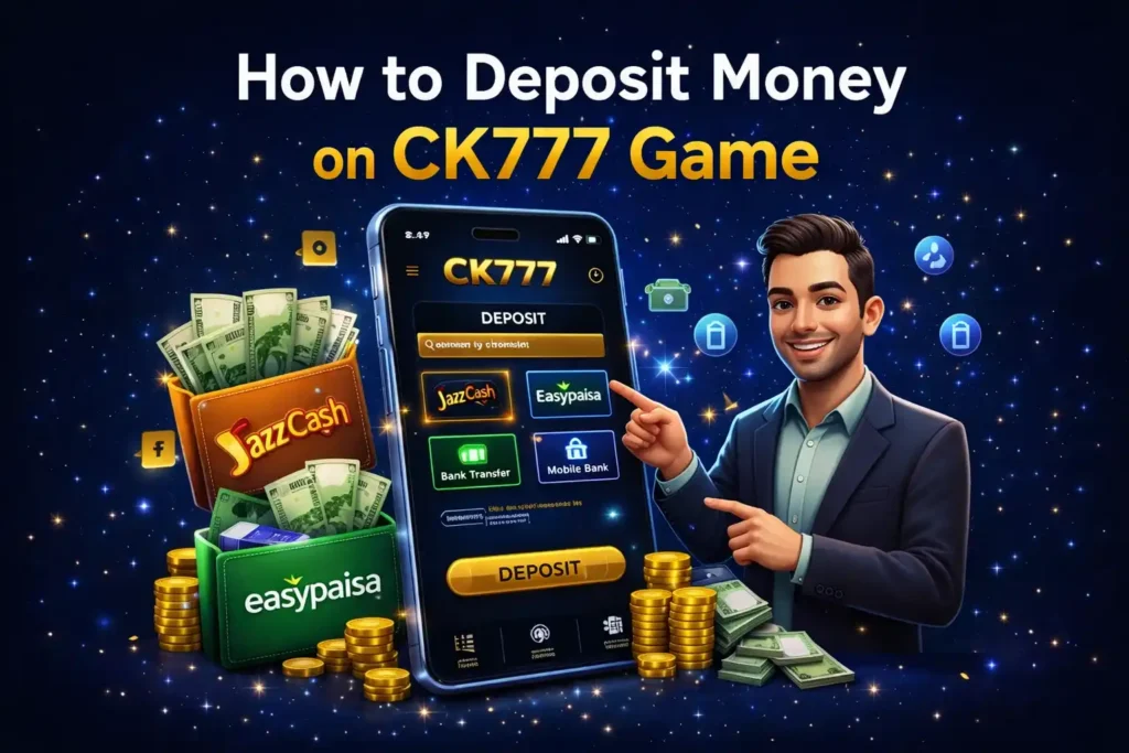 Deposit money on the CK777 game image.