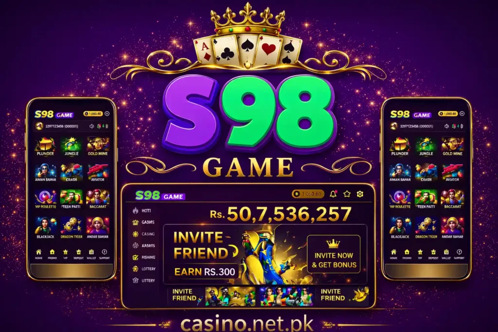S98 game invite and earn money guide image.