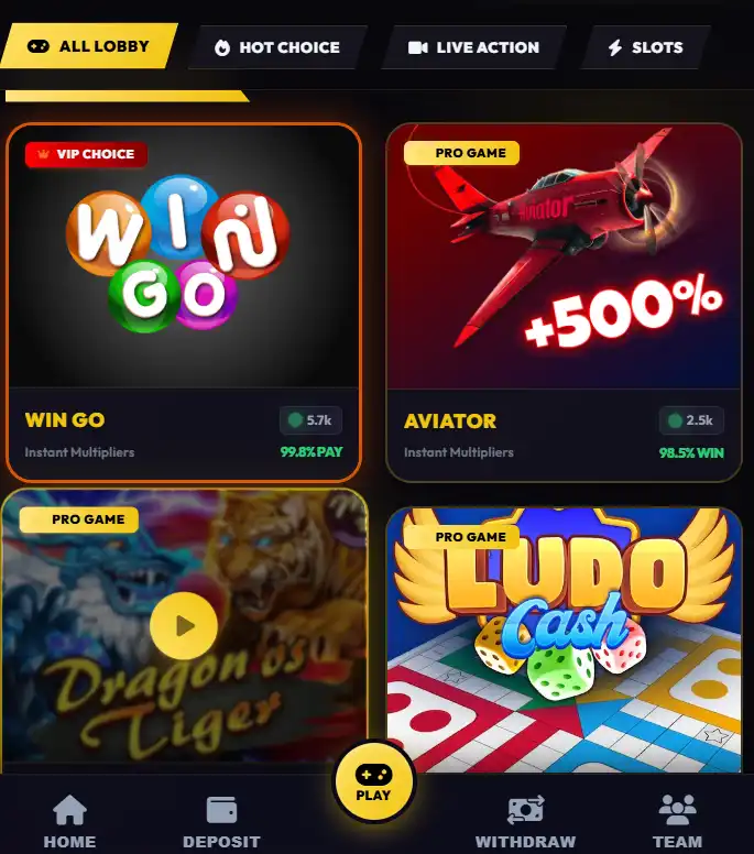 94win game official screenshot image.