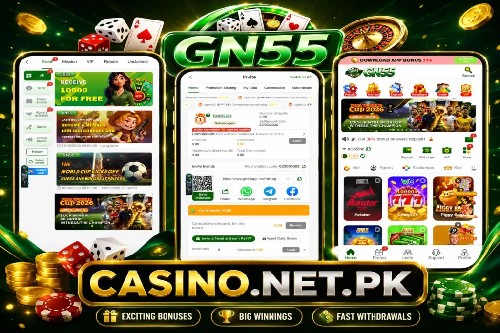 GN55 Casino App Download 2026 – FIFA World Cup Bonus & Casino Games | Casino.net.pk