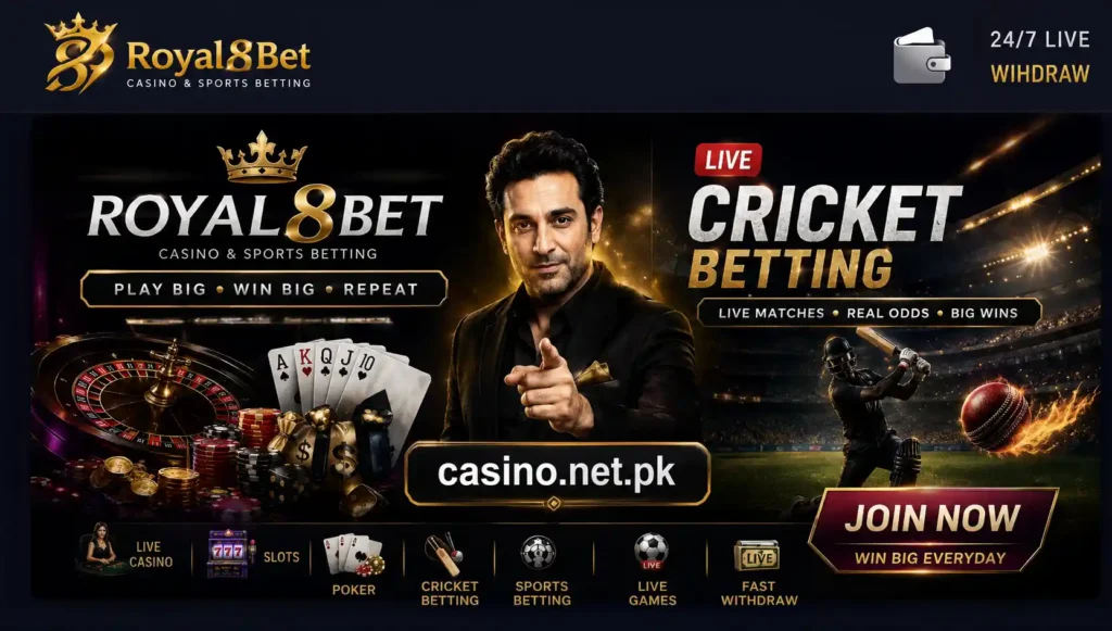 Casino.net.pk – Best Online Cricket Betting & Live Casino Games in Pakistan