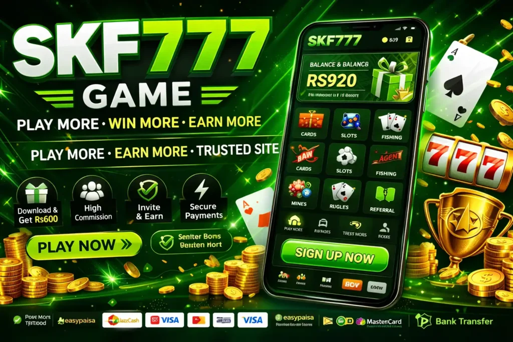 SKf777 game invite friends design image.