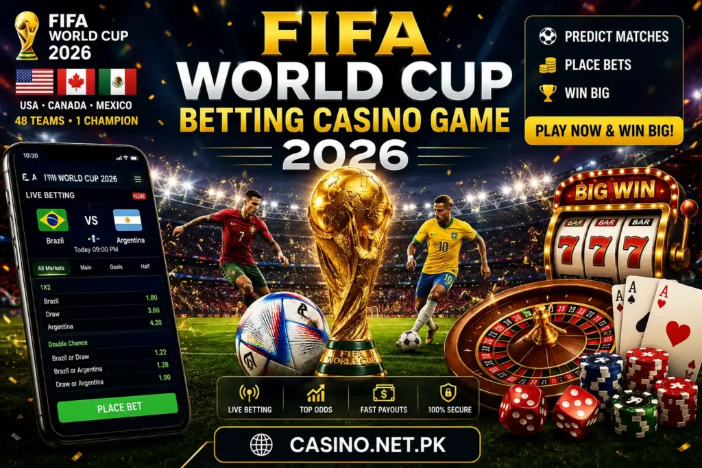FIFA World Cup Betting Casino Game 2026 image.