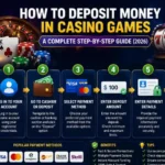 how to deposite money in casino games.