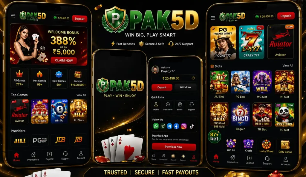 Pak5D game new earning game image.