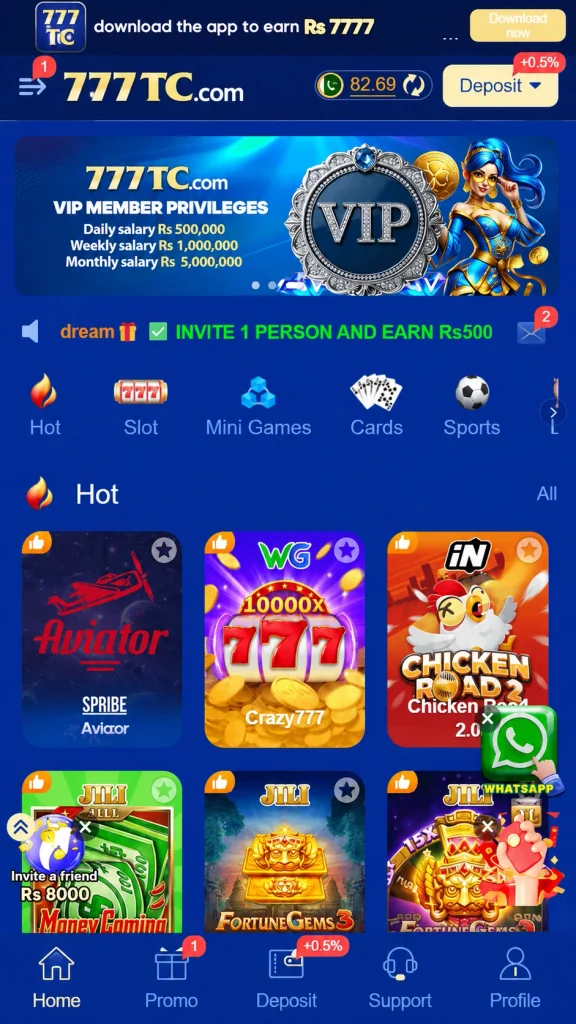 777TC game screenshot image.