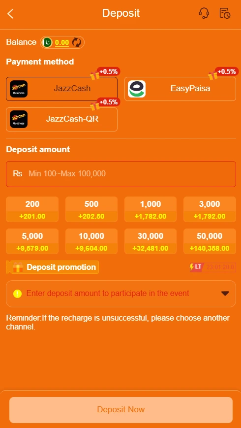 You can easily deposit money in IC777 game.